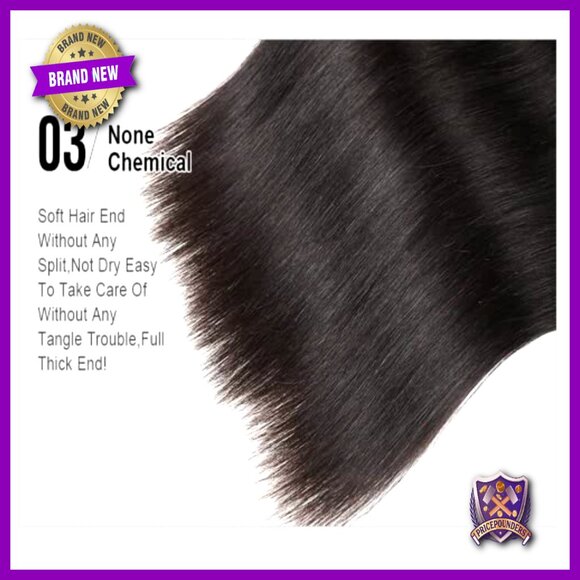 12A Straight Human Hair Bundles 22-28 Inches 4 Bundles Brazilian Virgin Hair main image 4